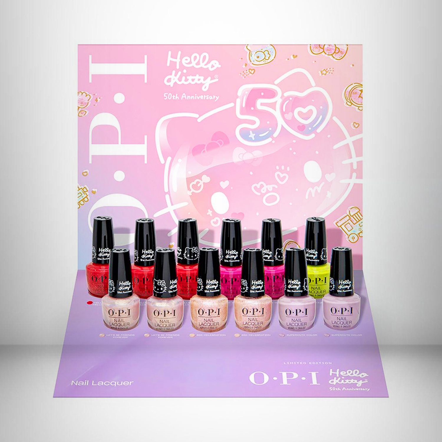 KITTY HELLO Nail 12pc JA2024 Tray Display