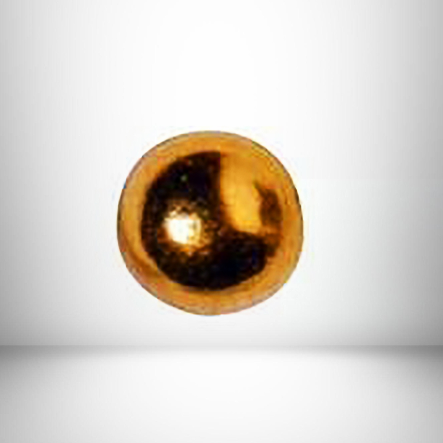 24K Round GP 2mm Ball EARRING