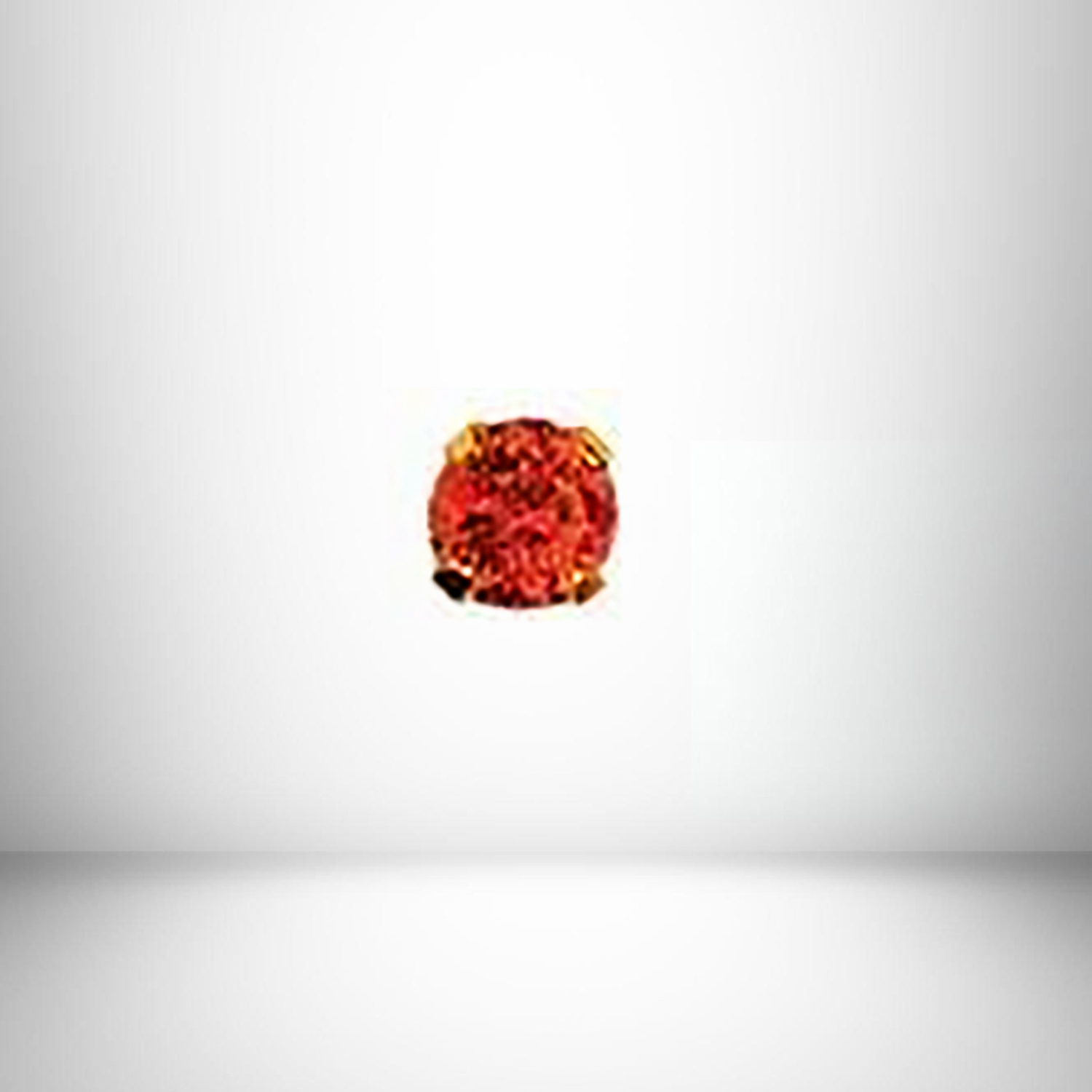 Ruby Tiffany EARRING July 3mm 24kt