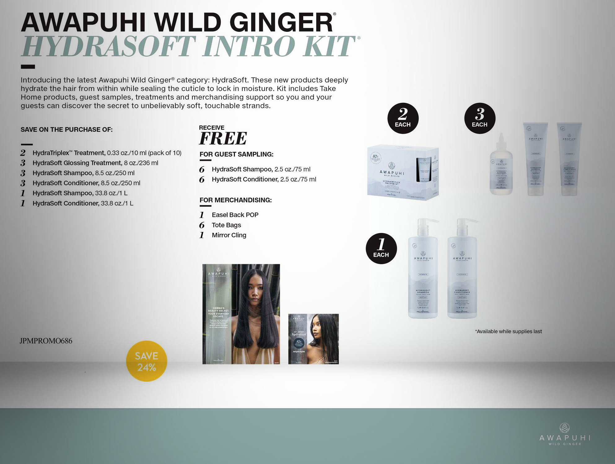 Intro AWG Awapuhi Wild Ginger Kit AHI23 HydraSoft 2024