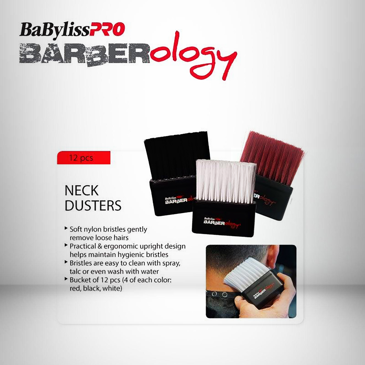 BABYLISSPRO Brushes Duster Barberology Neck