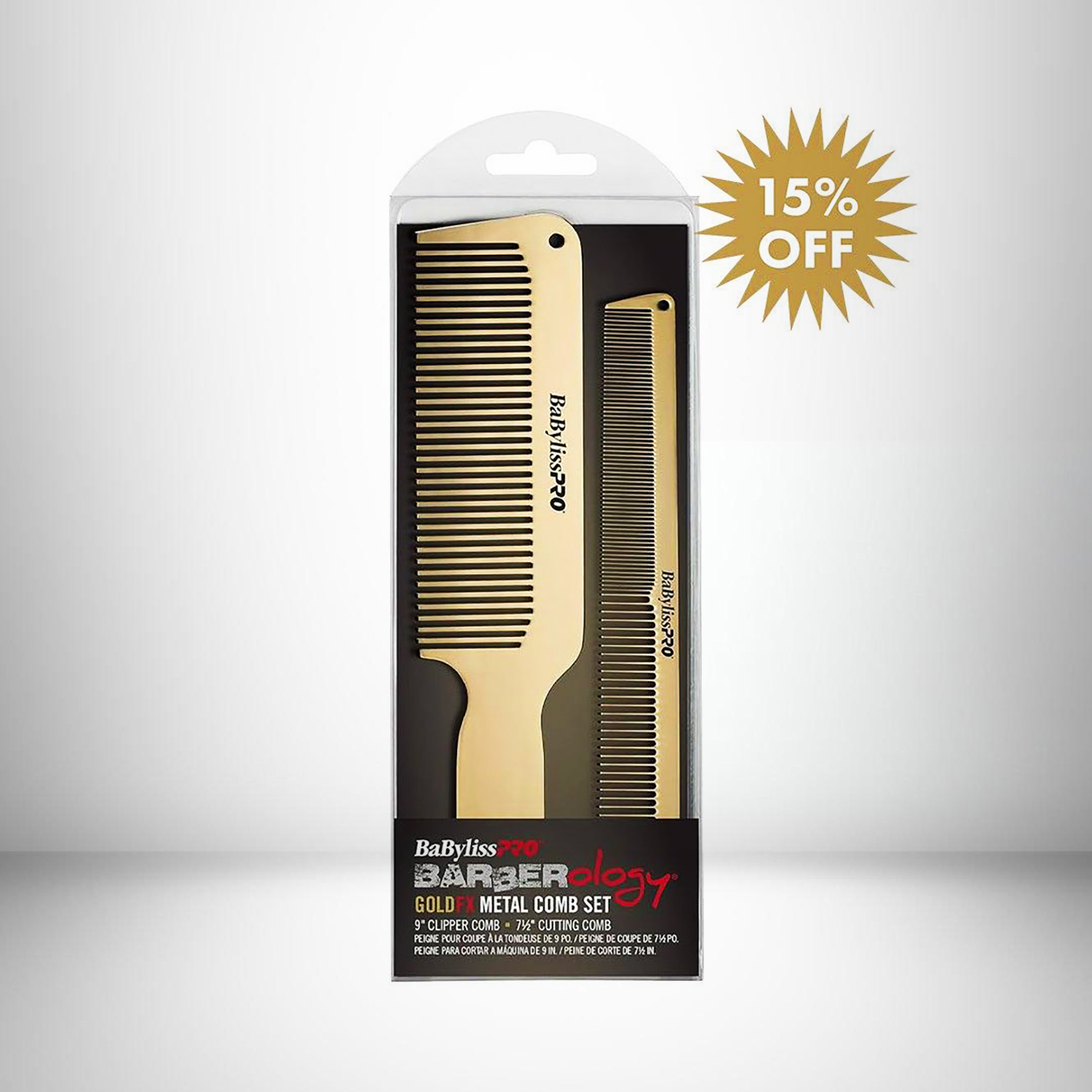 GOLDFX Duo Comb Metal BABYLISS