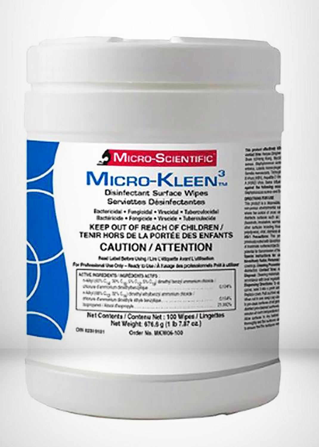 Disinfectant BF2023 KLEEN Surface MICO Wipes 100pc PPE BABYLISS