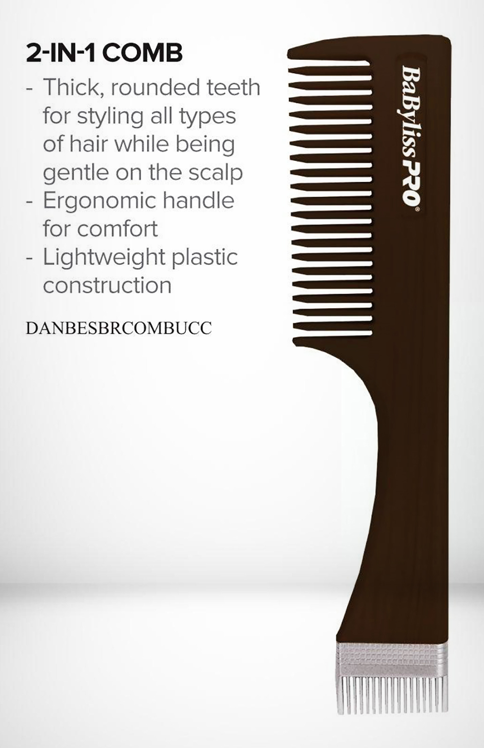 Hair and BABYLISS PRO Comb for FP Beard 2in1
