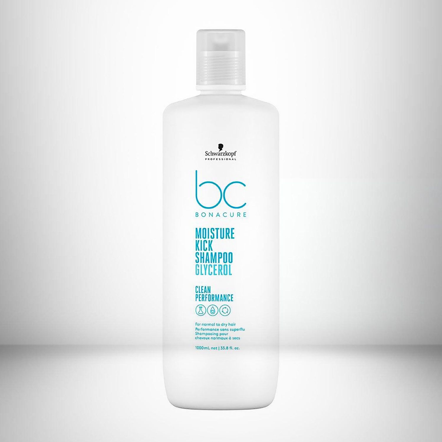BC 1000ml Kick Moisture CLEAN Shampoo