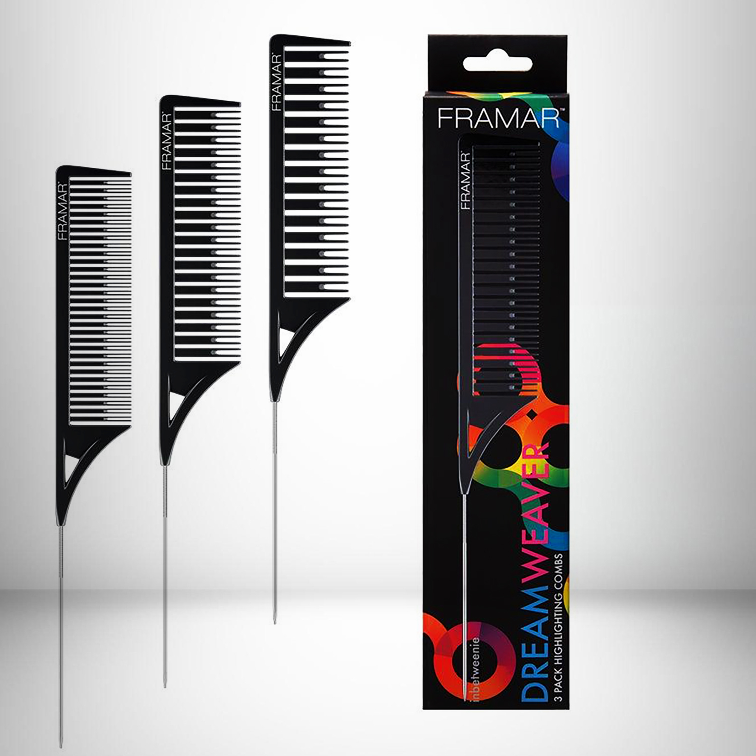 Foil DREAMWEAVER Comb BLACK It 3pk