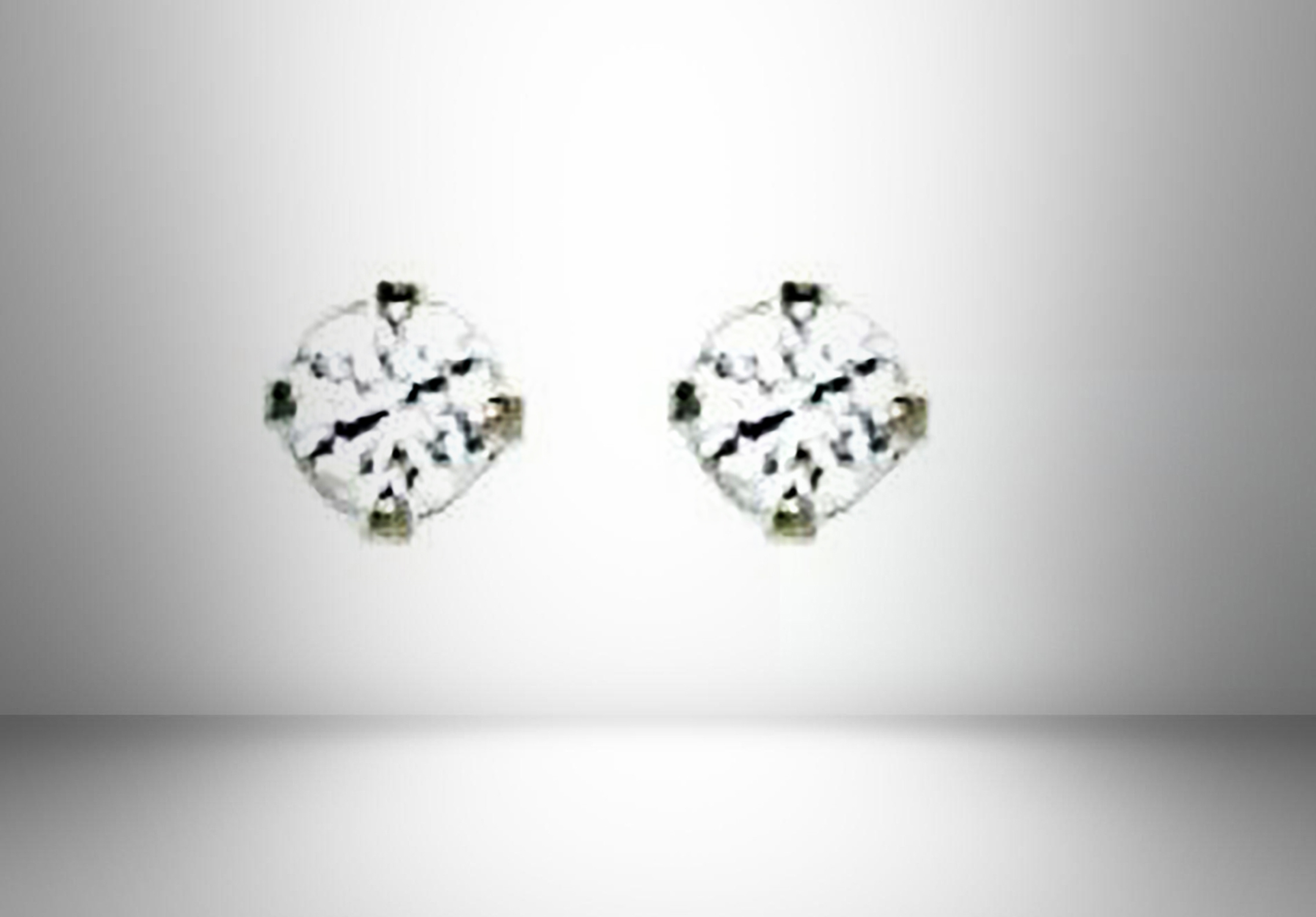 Zirconia EARRING PP CZ 2mm Cubic