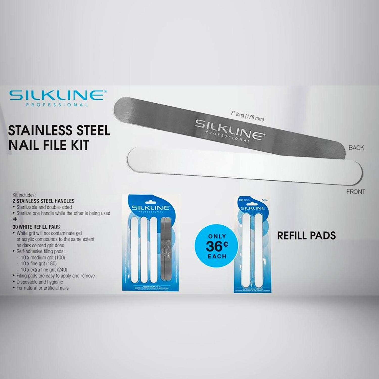 SILKLINE Stainless Steel Nail File Kit