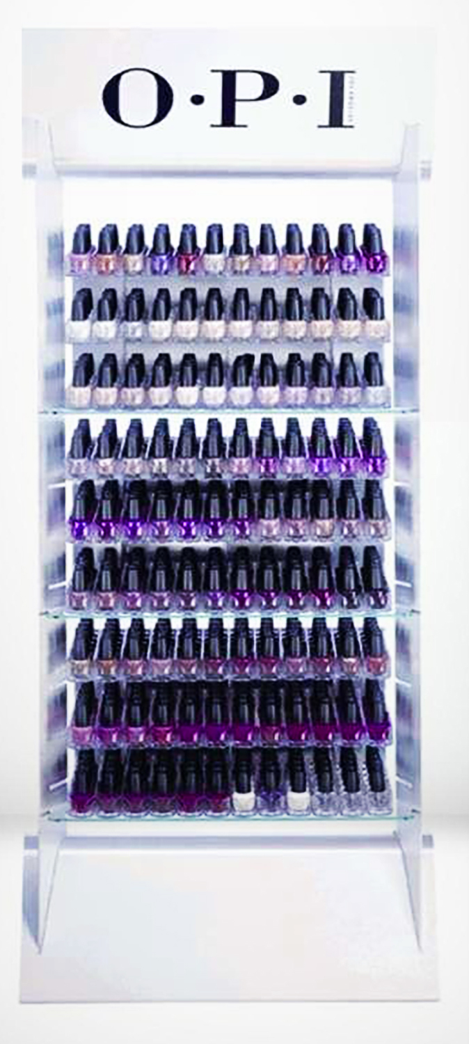 Bottles 648 Waterfall Display NAIL LACQUER