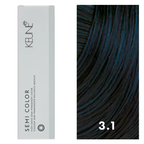 Keune Semi Color 3.1 Dark Blue Brown 2oz
