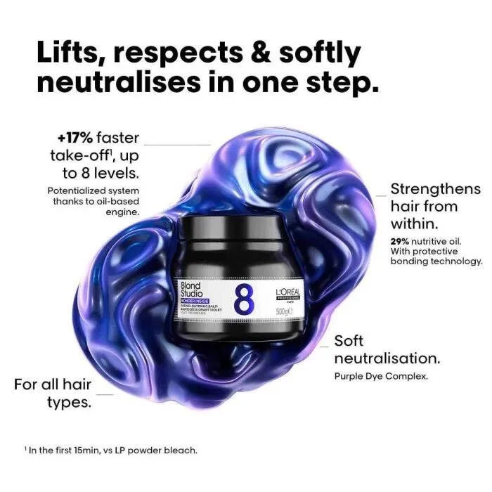 Blond Studio Bonder Inside Purple Lightening Balm 500g