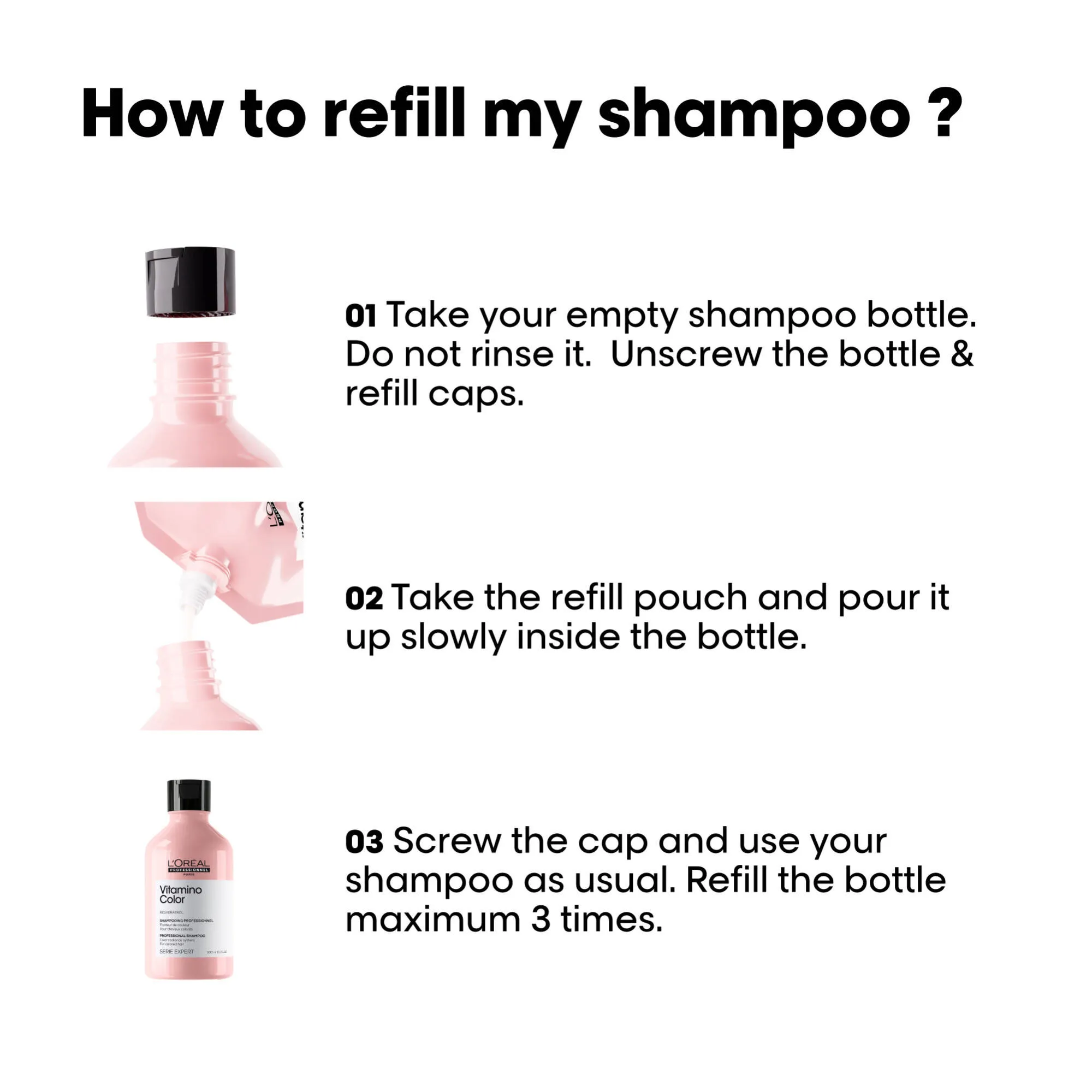 Vitamino Color Shampoo Refill 500mL