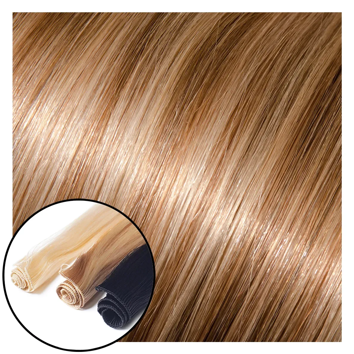 Babe Hand-Tied Weft Hair Extensions #12/600 Caroline