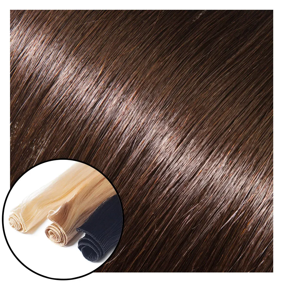 Babe Hand-Tied Weft Hair Extensions #2 Sally