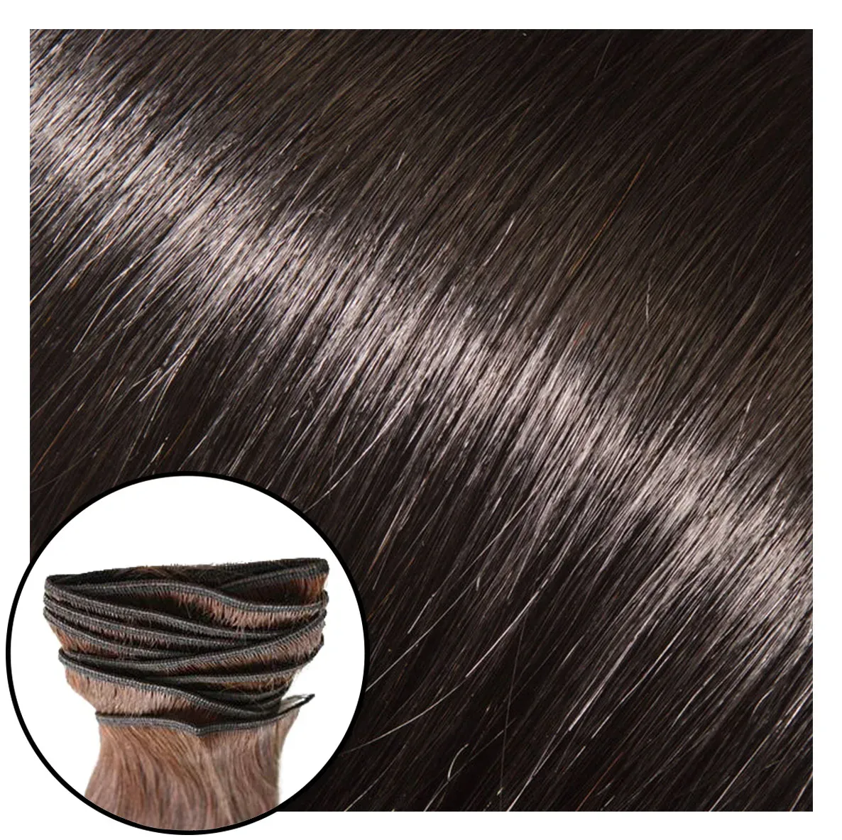 Babe Machine Sewn Weft Hair Extensions #1B Susie