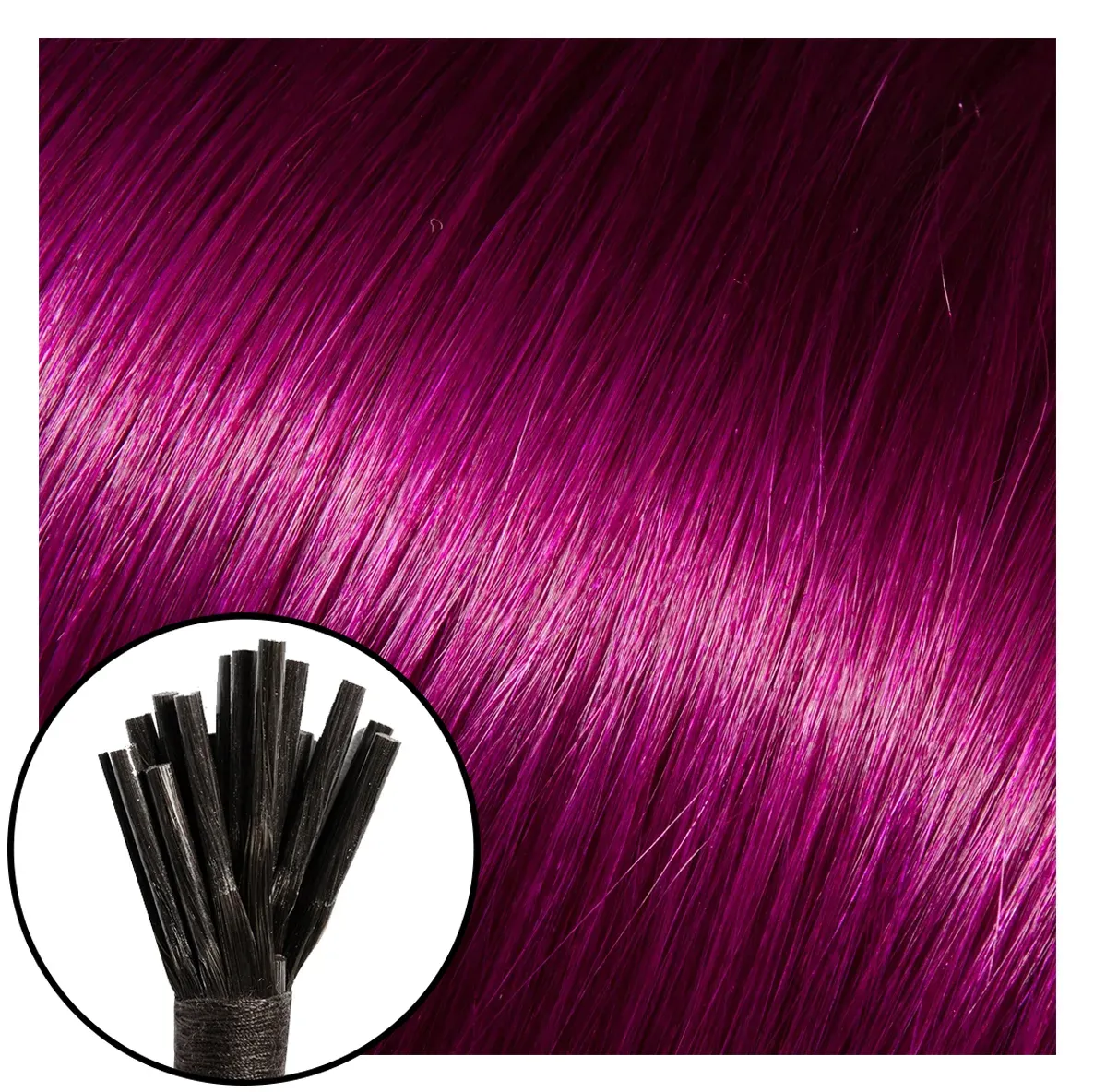 Babe I-Tip Hair Extensions Purple/Paige 18"