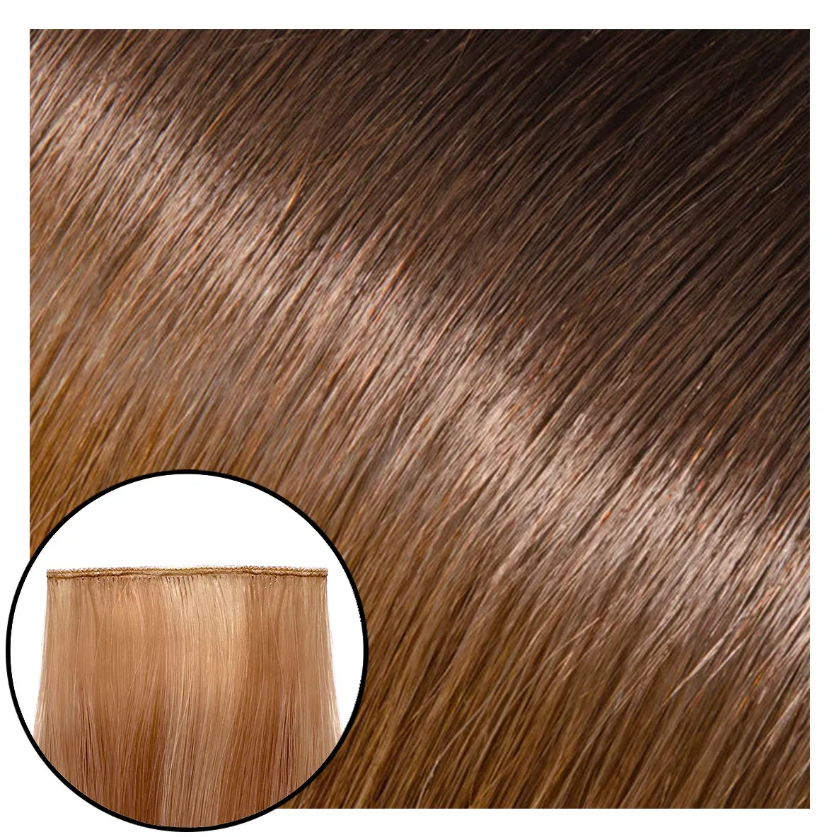 Babe Ideal Hybrid Hair Extensions #2-27A Ombre Nina