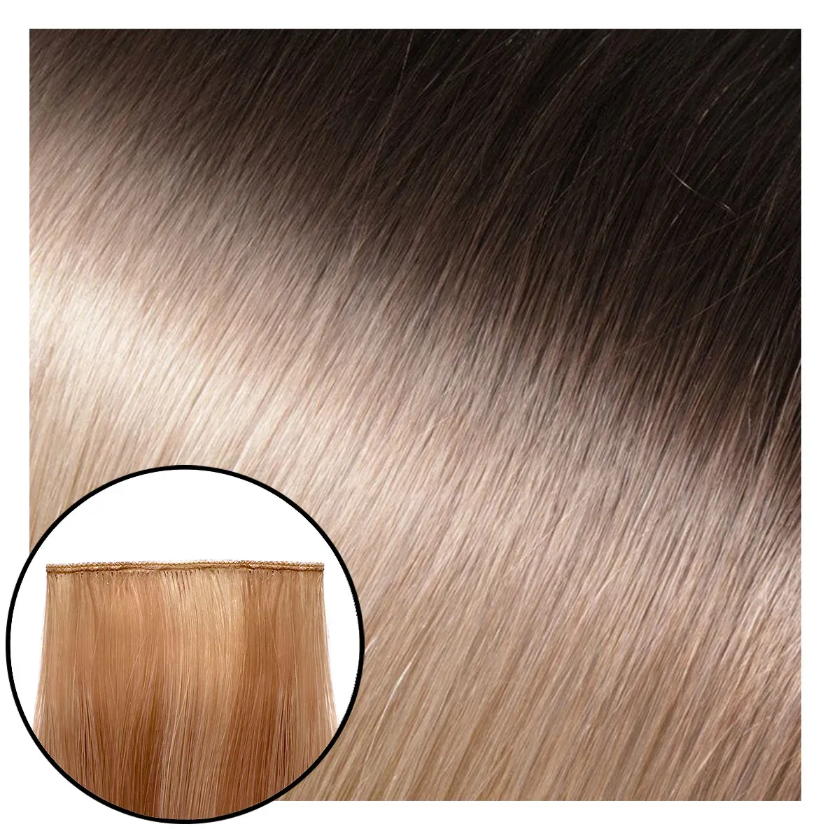 Babe Ideal Hybrid Hair Extensions #1B/60 Ombre Stevie