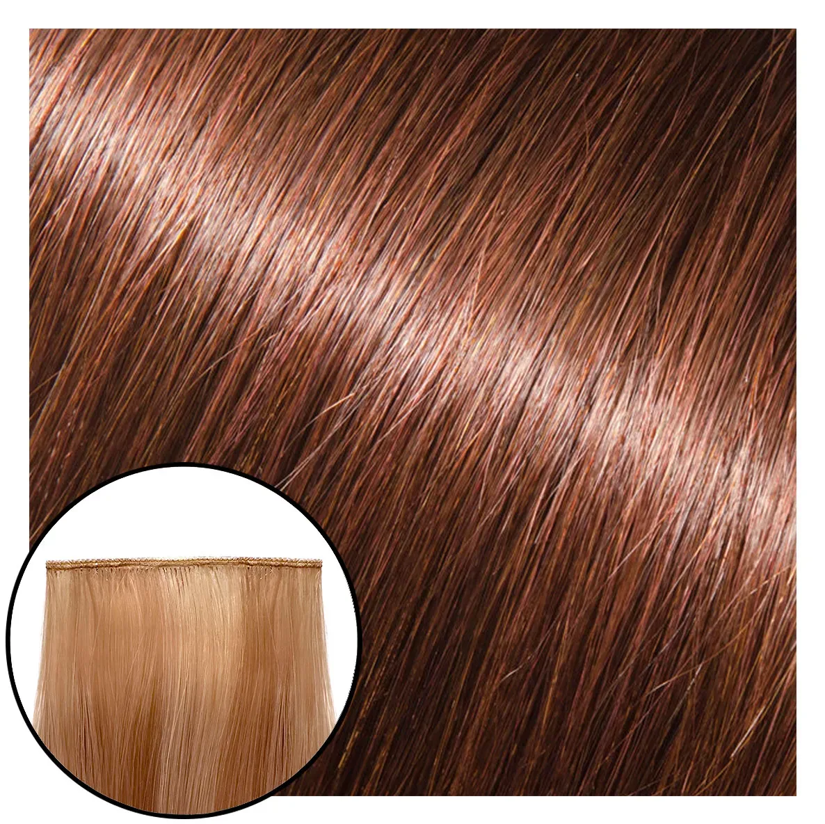 Babe Ideal Hybrid Hair Extensions #3R Betsy 22"