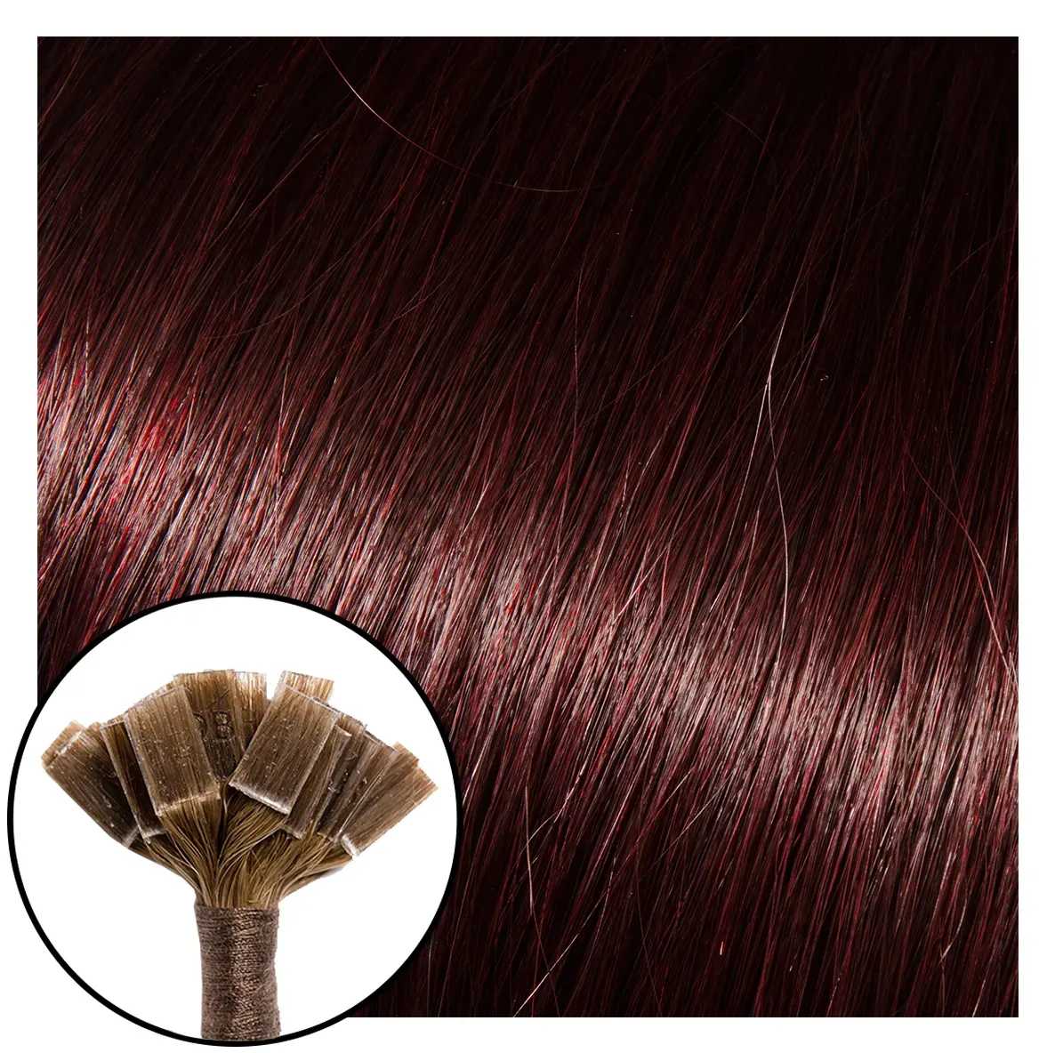 Babe Fusion Hair Extensions #99J Colette 18"