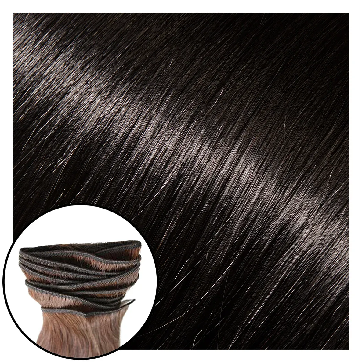 Babe Machine Sewn Weft Hair Extensions #1 Betty