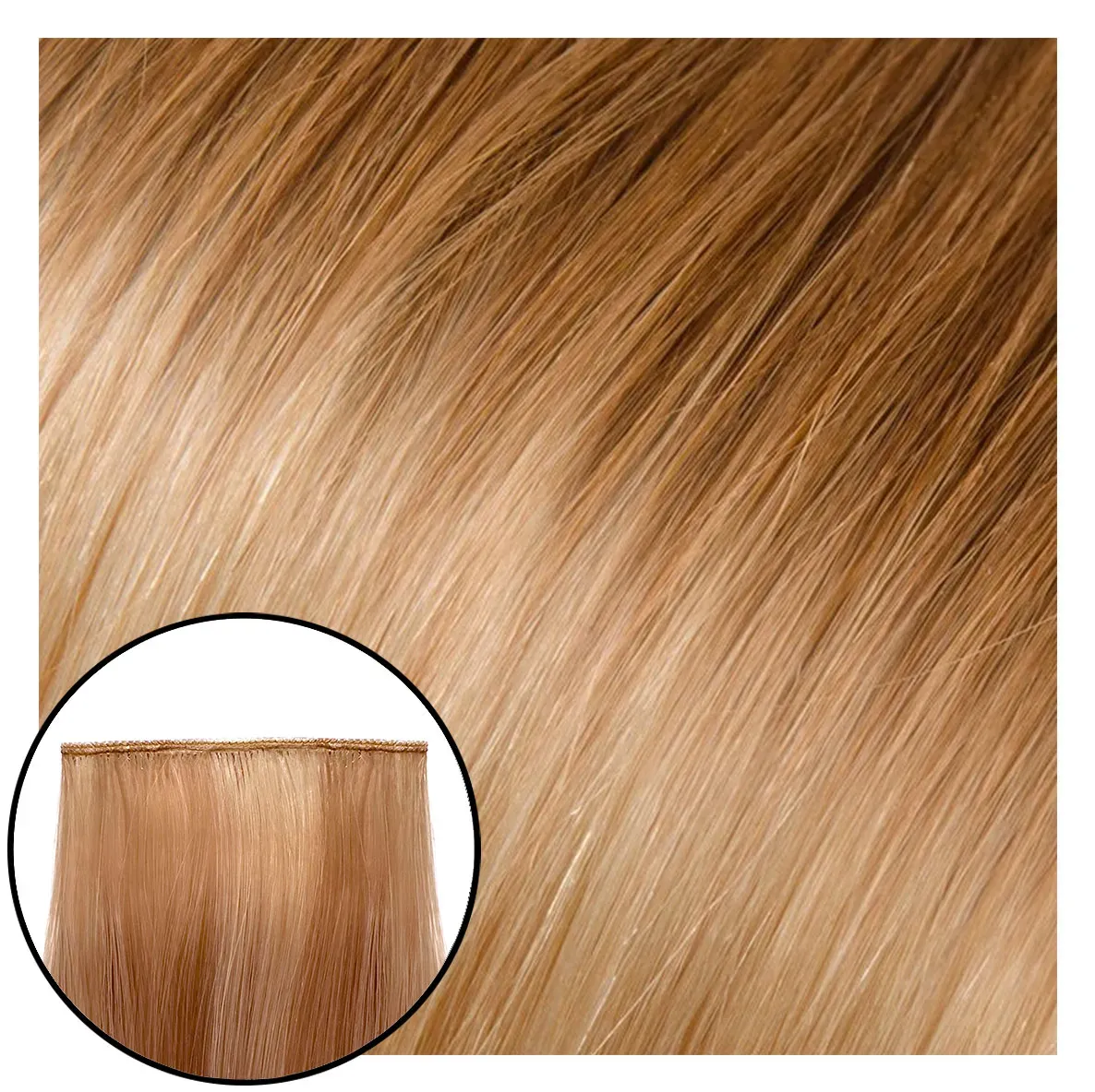 Babe Ideal Hybrid Hair Extensions #12/600 Ombre Gabby 22"