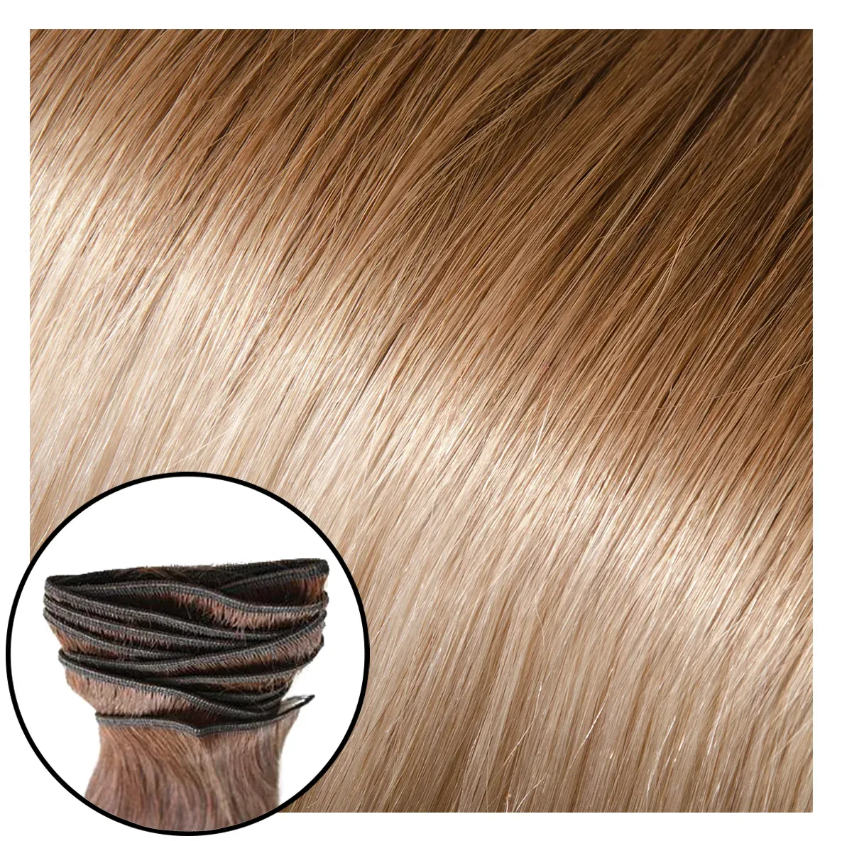Babe Machine Sewn Weft Hair Extensions #12/60 Ombre Louise