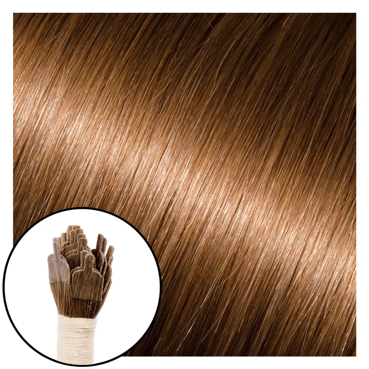 Babe Flat-Tip Hair Extensions #8 Lucy 22"