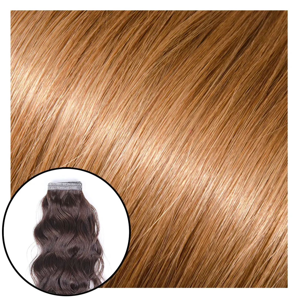 Babe Tape-In Curly Hair Extensions #12 Dottie 22"