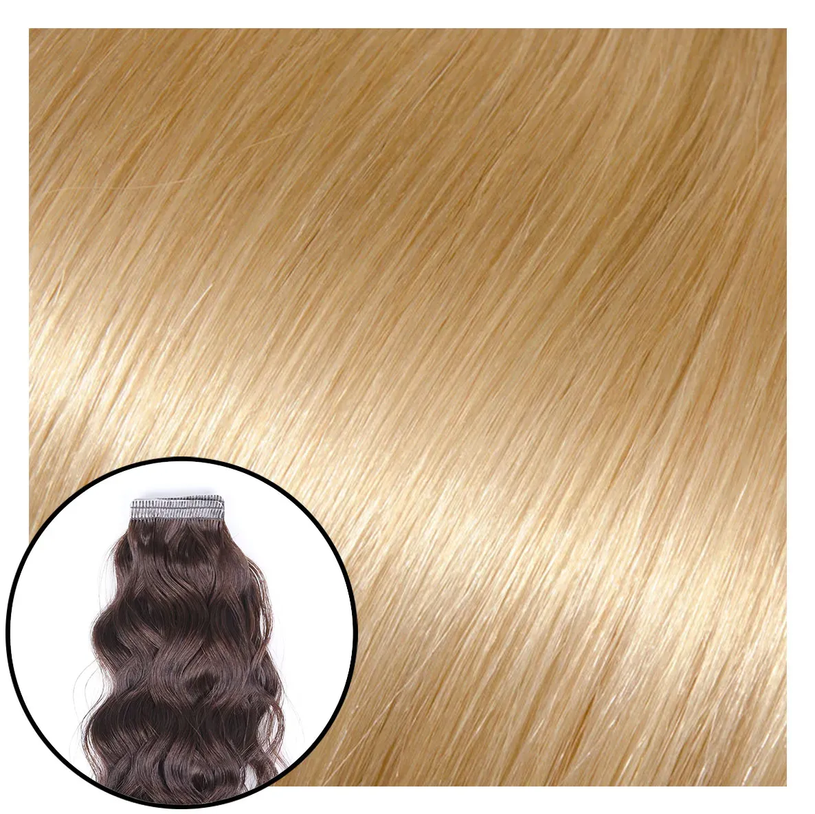 Babe Tape-In Curly Hair Extensions #1001 Yvonne 22"