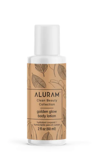 Aluram Golden Glow Body Lotion 18 oz. PLUS BONUS Mini 2oz