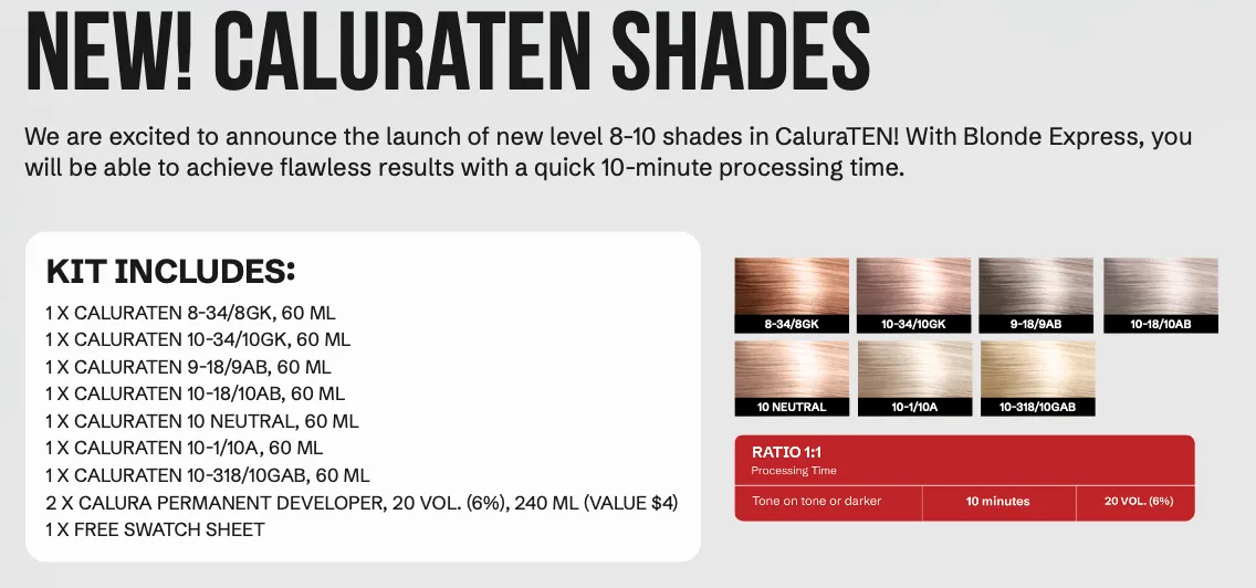 CaluraTEN Blonde Express Kit