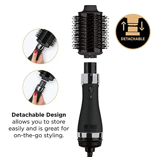 2.8″ Hot Tools Professional One-Step Blowout – with Detachable Head Black Gold