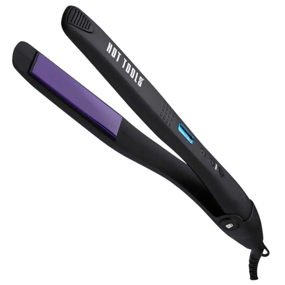 Hot Tools 1″ Ceramic Tourmaline Digital Salon Flat Iron