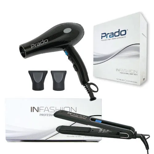 Combo – Infashion Prado Professional Hair Dryer AET3002 1875w and Flat Iron AET2003