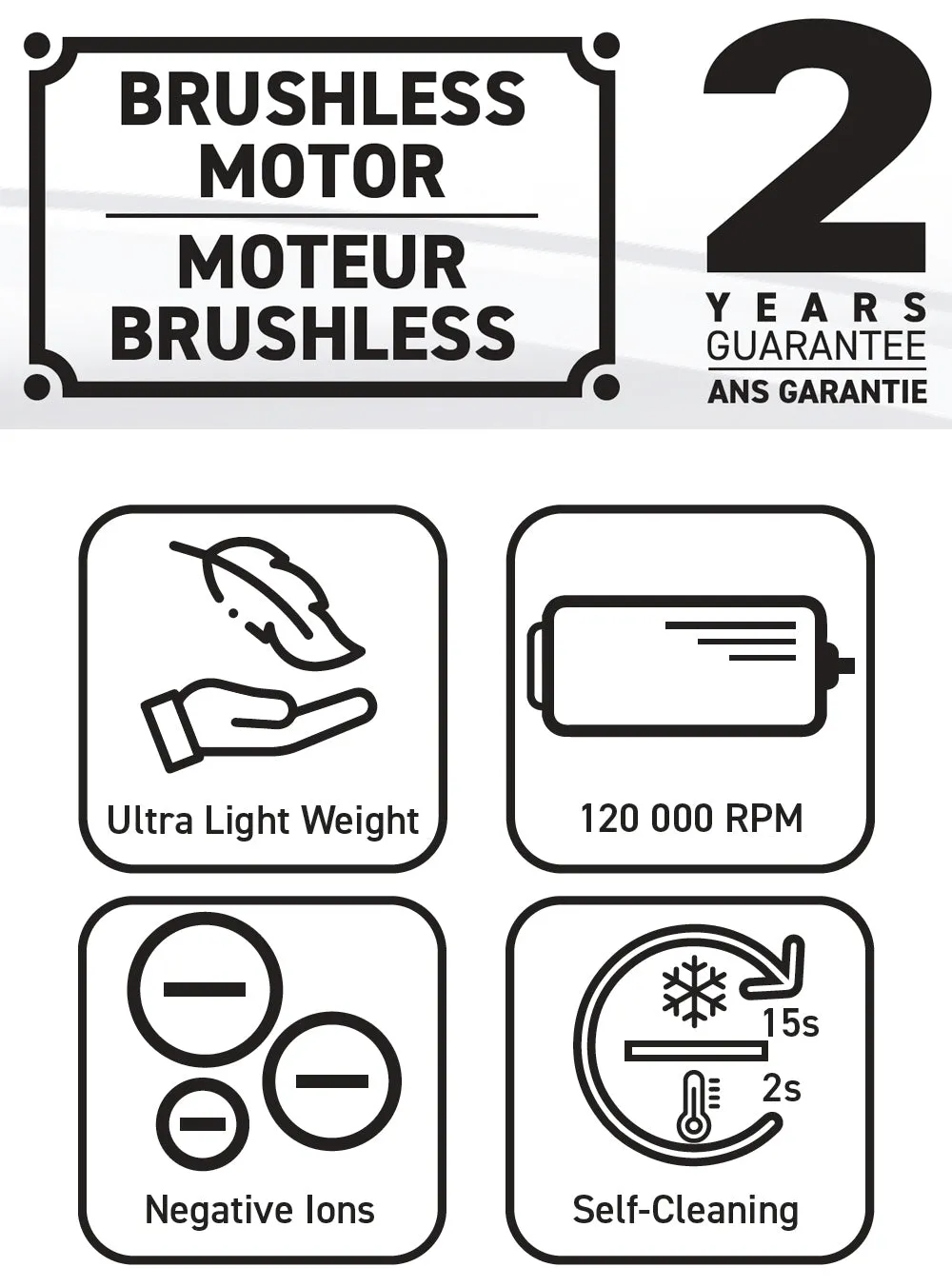 Infashion T-Light Pro Dryer – High Speed Brushless Professional Hairdryer