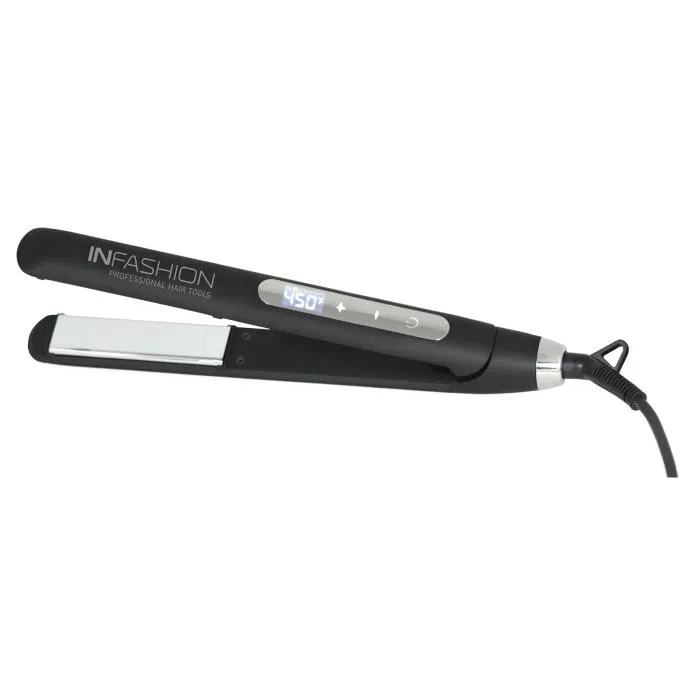 Infashion Titanium Touch Flat Iron Black 1″
