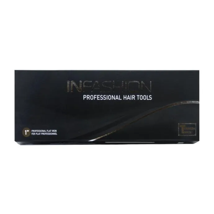 Infashion Titanium Touch Flat Iron Black 1″