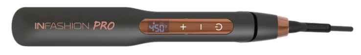 Infashion Titanium Touch Flat Iron Black 1-3/8″