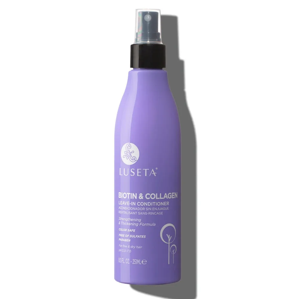 Luseta Biotin & Collagen Leave-In Conditioner 250 mL – For Fine & Dry Hair