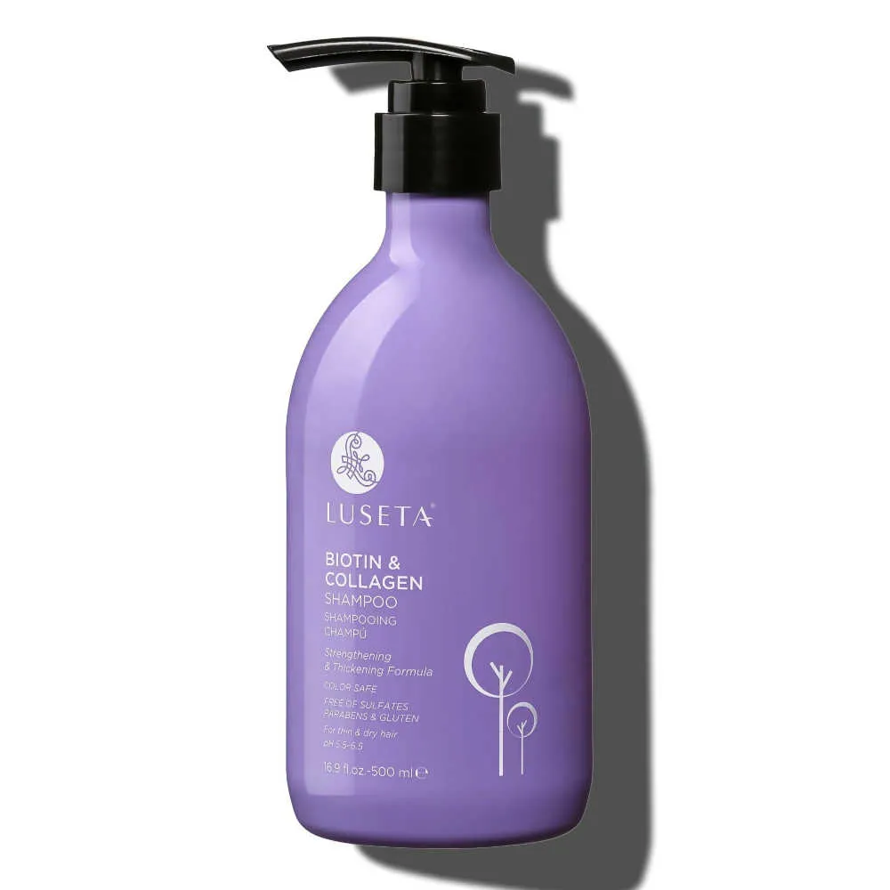 Luseta Biotin & Collagen Shampoo 500 mL β For Thin & Dry Hair