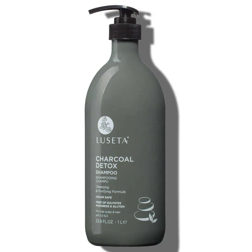 Luseta Charcoal Detox Shampoo 1 L – Cleansing & Purifying