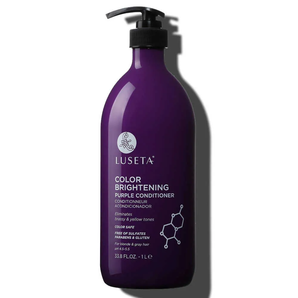 Luseta Color Brightening Purple Conditioner 1 L β For Blondes & Gray Hair