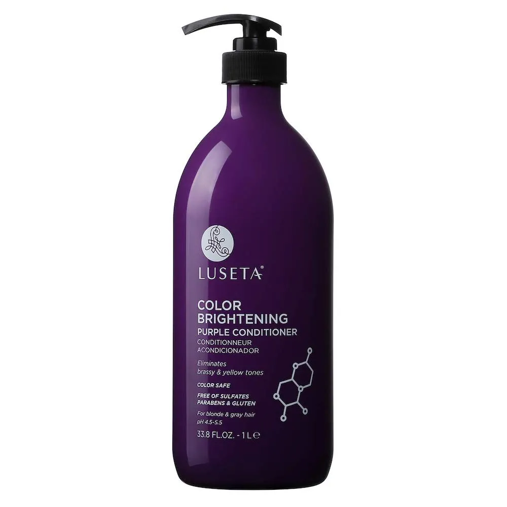 Luseta Color Brightening Purple Conditioner 1 L – For Blondes & Gray Hair
