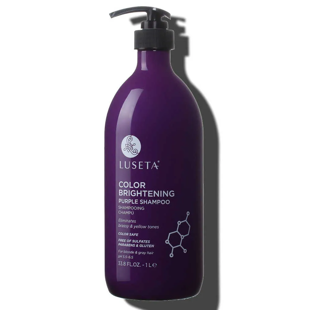 Luseta Color Brightening Purple Shampoo 1 L – For Blondes & Gray Hair