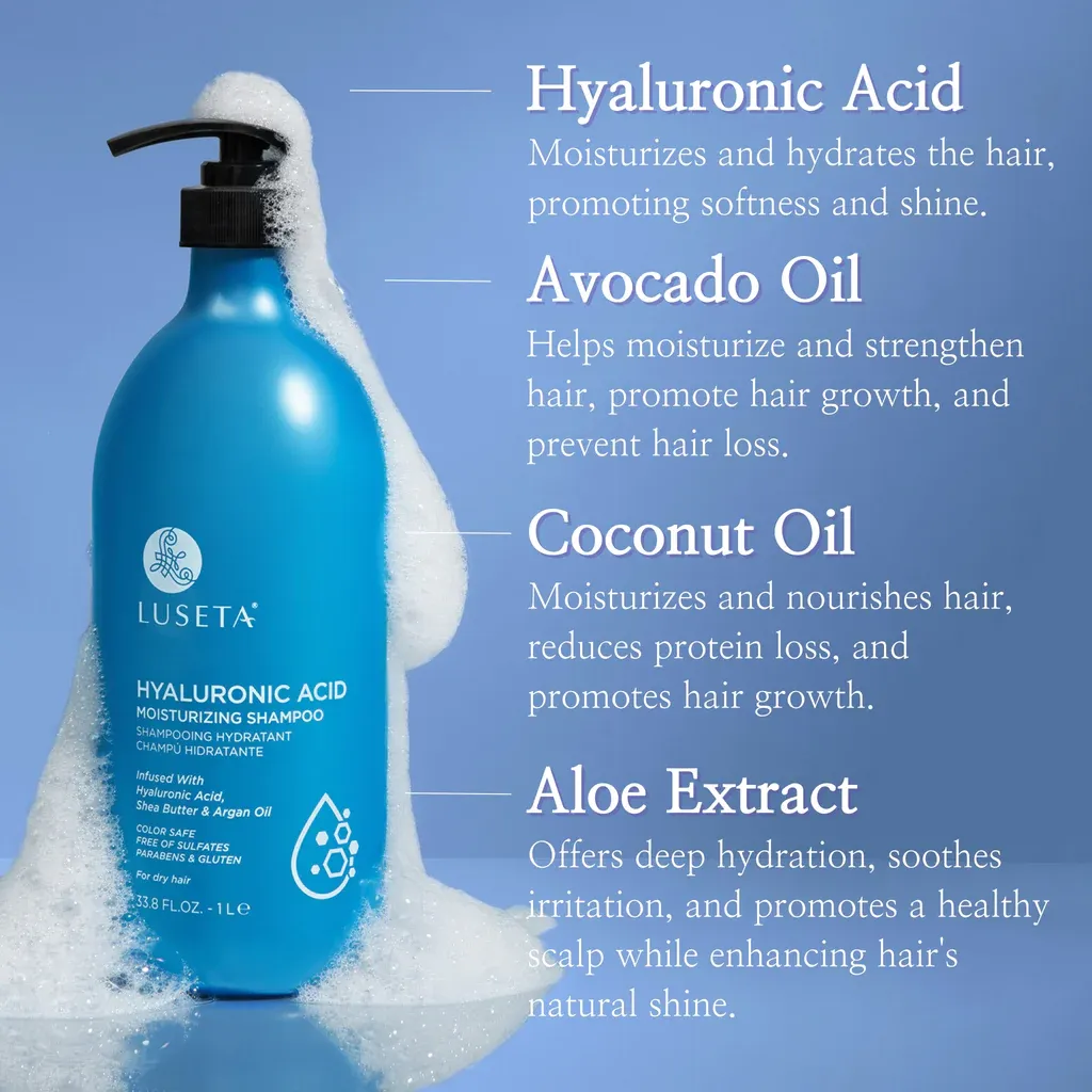 Luseta Hyaluronic Acid Moisturizing Shampoo 1L