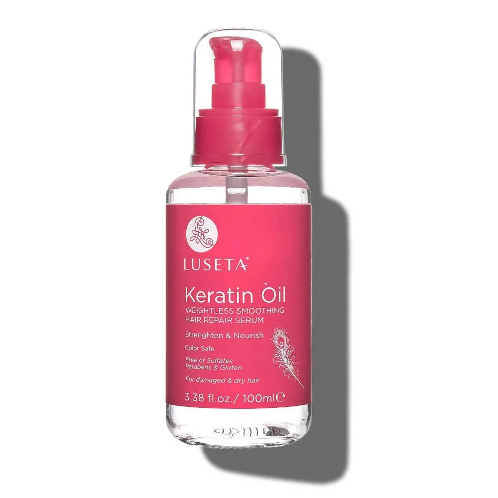 Luseta Keratin Oil Weightless Smoothing Hair Repair Serum 100 mL – Strengthen & Nourish