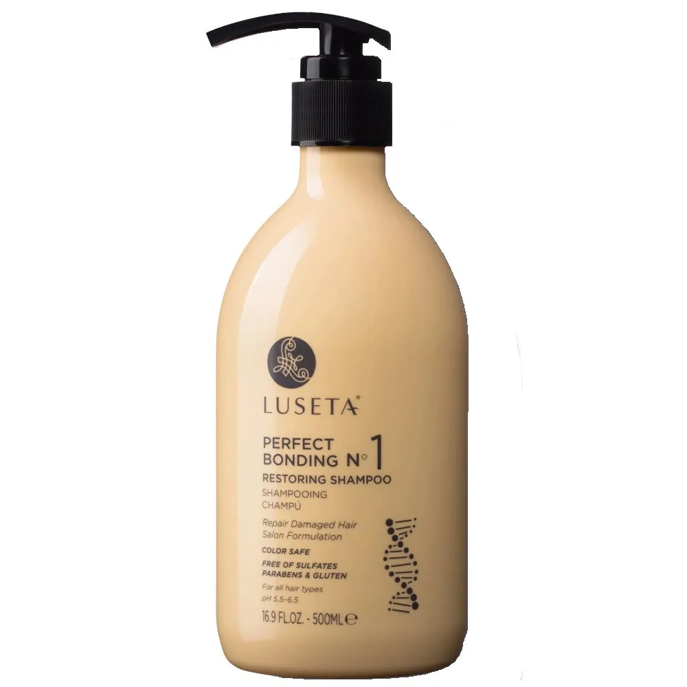 Luseta Perfect Bonding No. 1 Restoring Shampoo 500 mL – Repair Damaged Hair For All Hair Types – Colour Safe