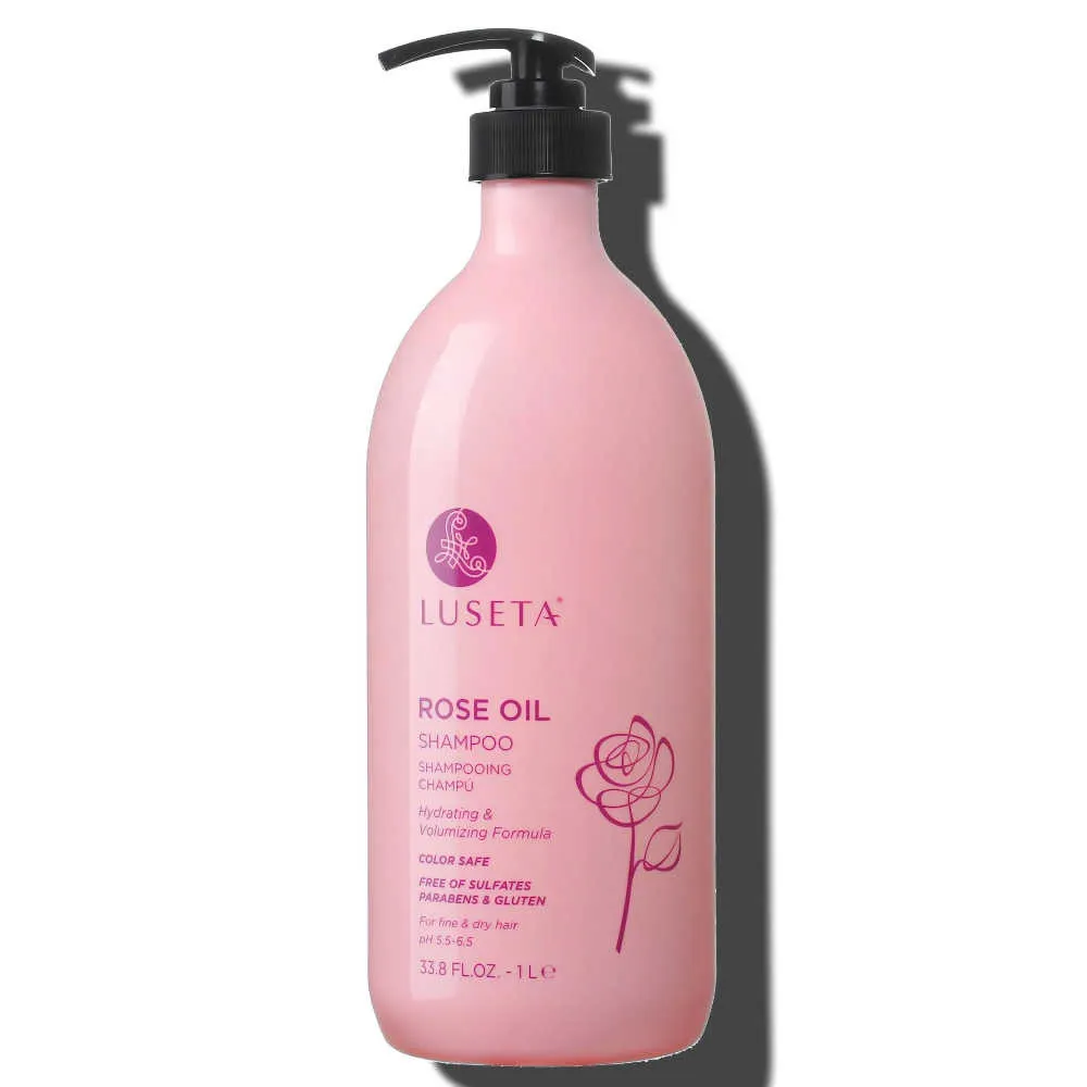 Luseta Rose Oil Conditioner 1 L – Hydrating & Volumizing – For Fine & Dry Hair
