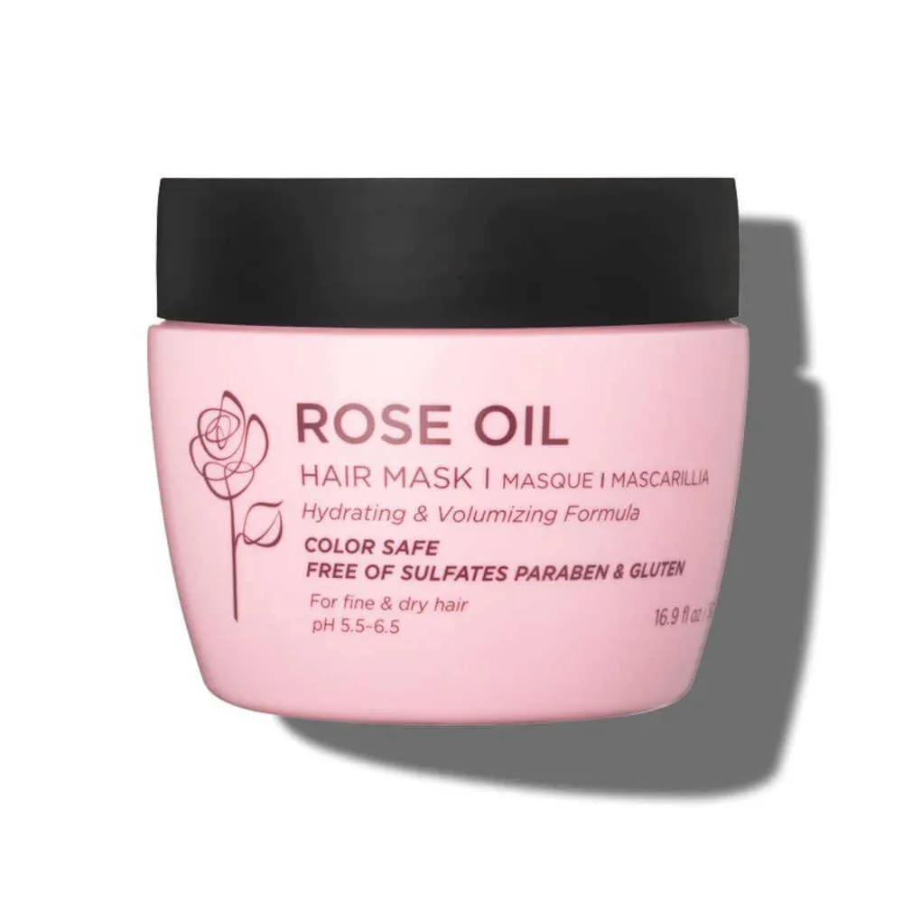 Luseta Rose Oil Hair Mask 500 mL – Hydrating & Volumizing – For Fine & Dry Hair
